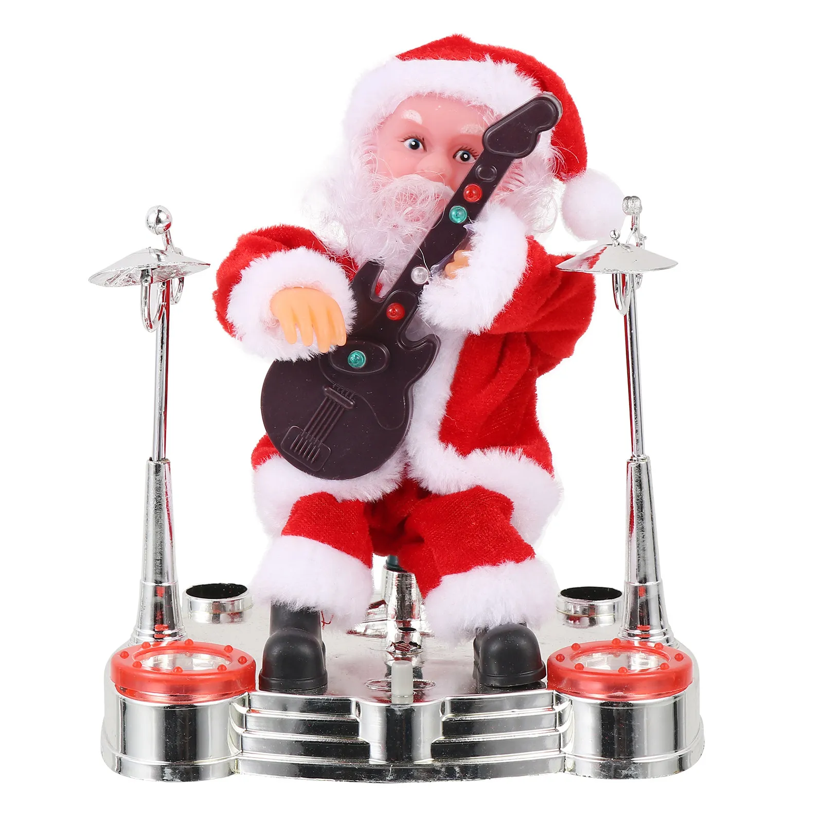 

1Pcs Animated Santa Claus Figure Design Exquisite Craftsmanship Battery Operated Christmas Decorative Figure for Family