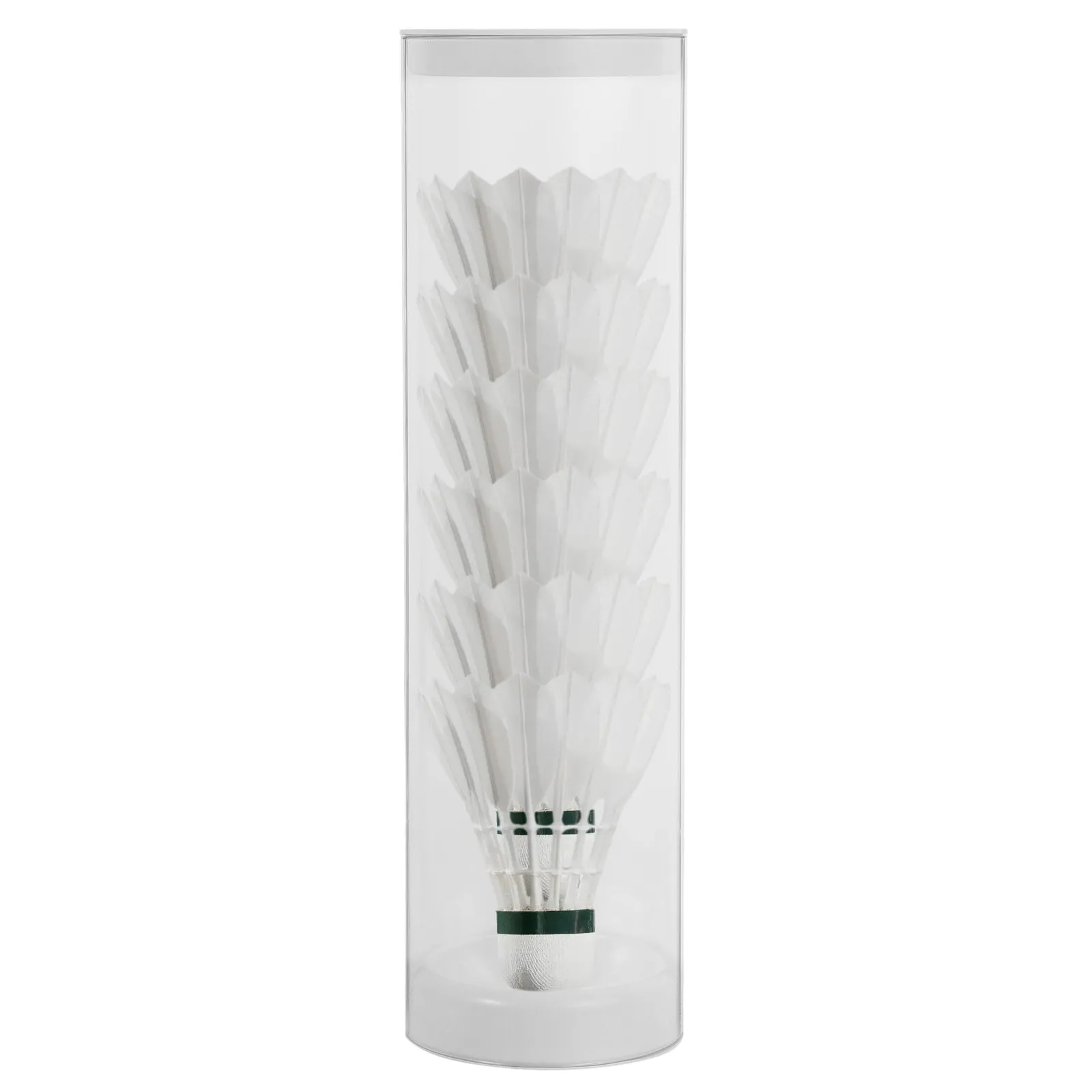 2Pcs Badminton Shuttlecock Storage Tube Transparent Plastic Humidity Control Case Portable Organizer for Practice Tournament