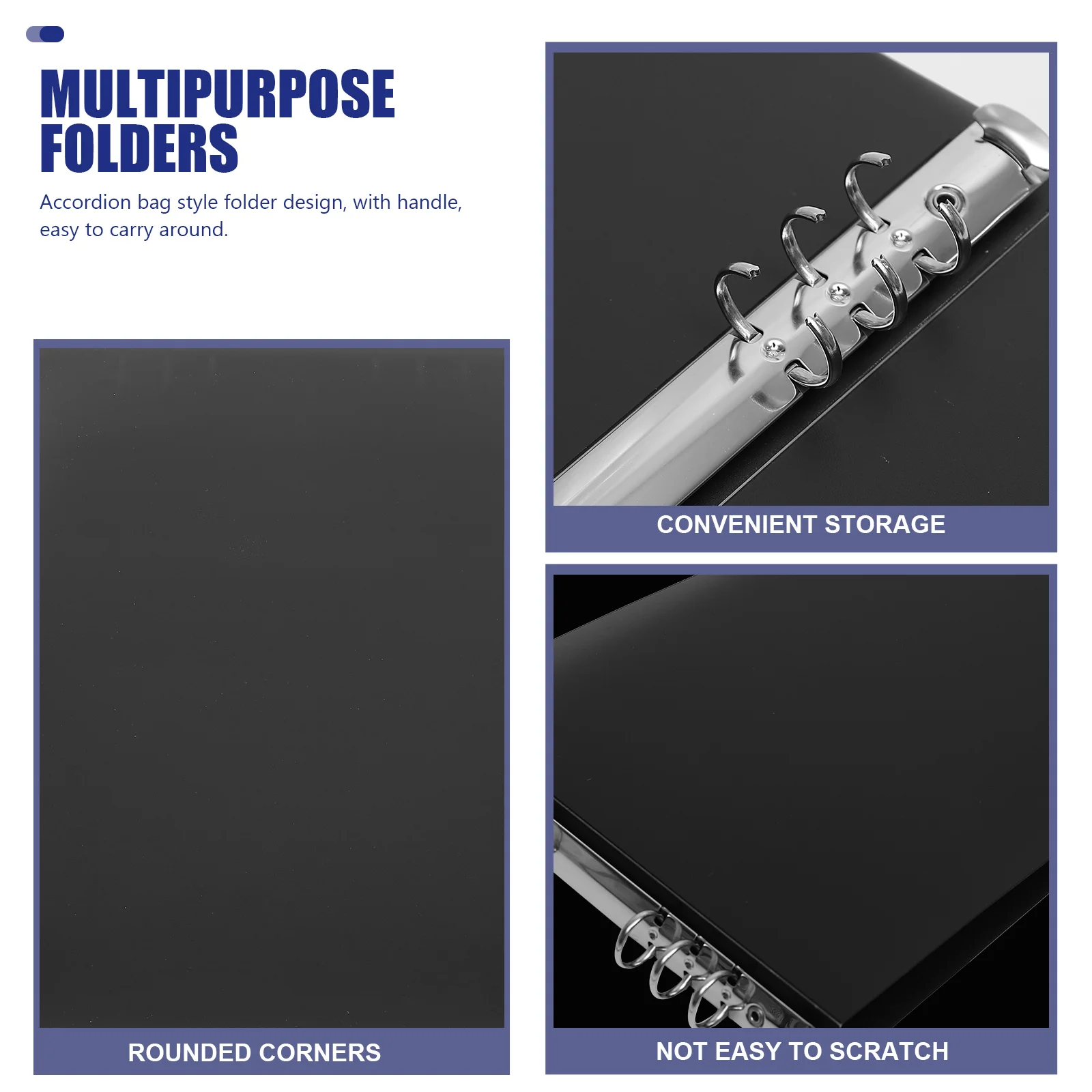 Information Cross-section Folder Notepad Case A4 Binder Notebook Shell Files Scrapbooking