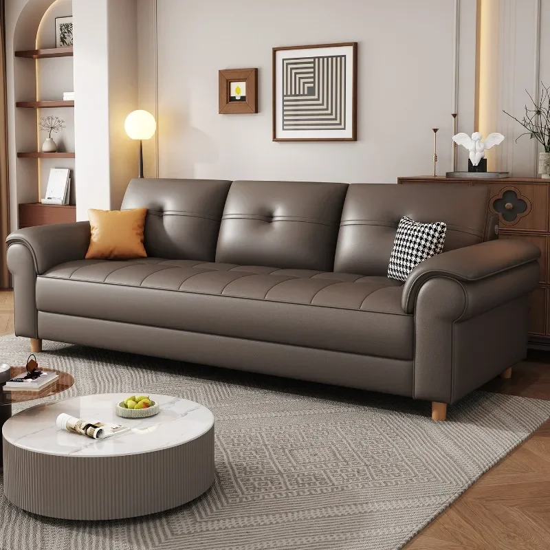 

AAMinimalist Диван из натуральной кожи Регулируемый диван для небольшой квартиры для гостиной