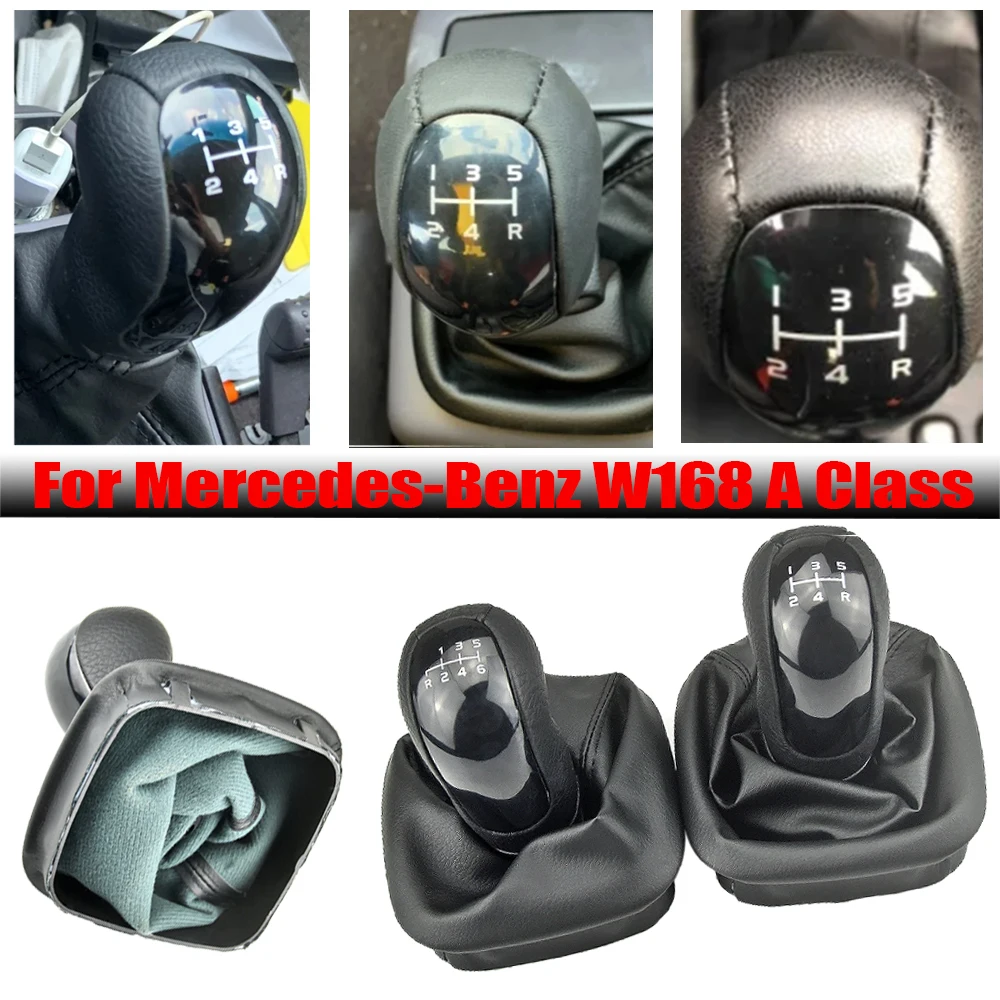 

Ручка переключения передач из искусственной кожи с чехлом для Mercedes-Benz W168 A-Class 1997-2004