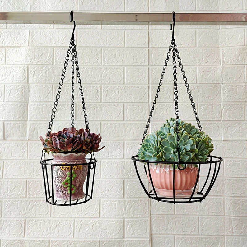 Cadena colgante para maceta con 3 ganchos, maceta para plantar plantas hidropónicas, decoración para el hogar y el jardín, 40cm, 1 Uds.
