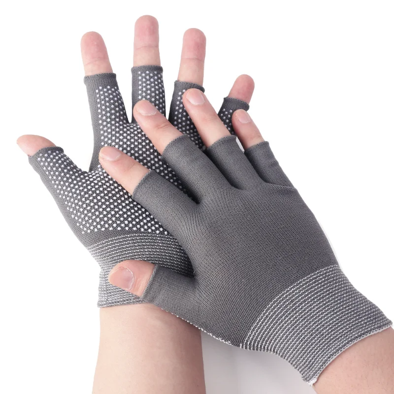 Thin Non-slip Cycling Driving Gloves Sunscreen Fingerless Gloves Bikes TouchScreen Gloves Half-fingered Short Anti-ultraviolet