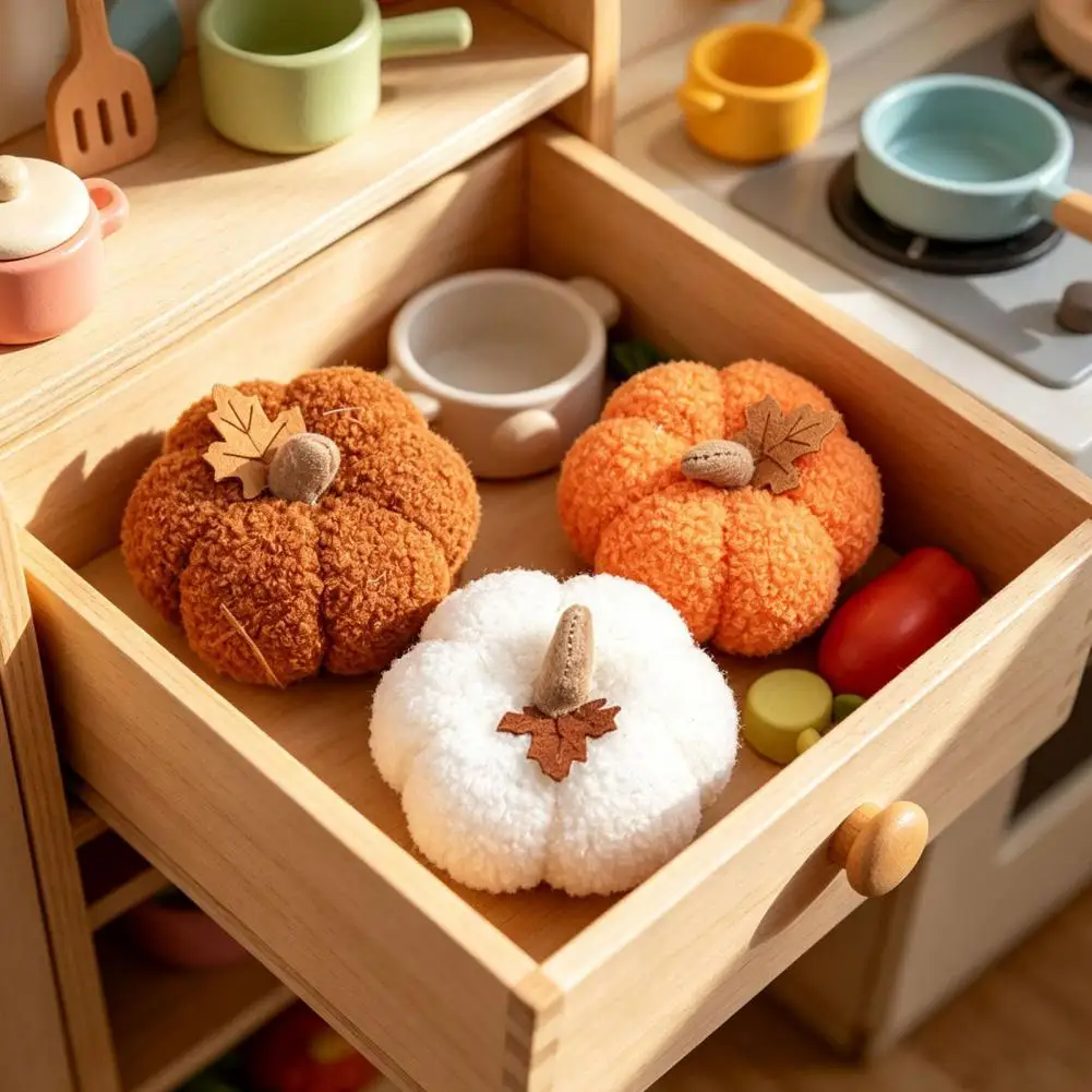 Halloween Pumpkin Decoration Fabric Maple Leaf Decor Plush Pumpkin Throw Pillow 3d Harvest Festival Cushion Soft Halloween Home