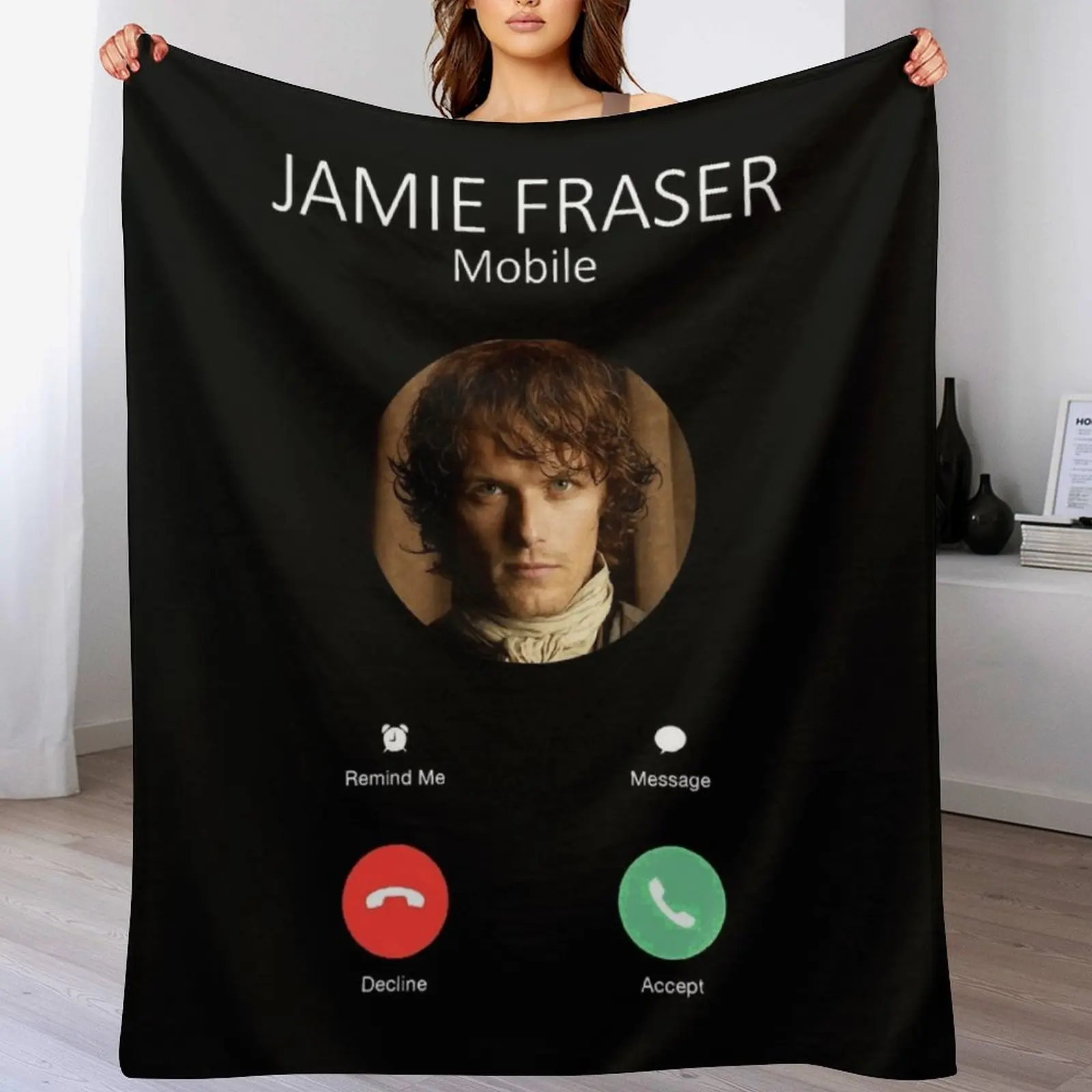 Gifts For Men Jamie Fraser Calling Cute Gift Throw Blanket Cute Plaid Bed linens heavy to sleep Thin Blankets