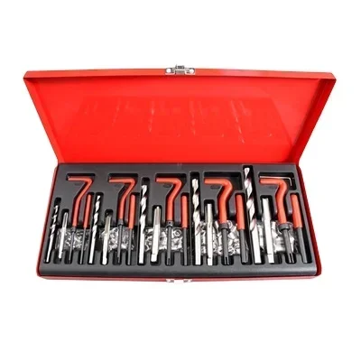 131 Piece Auto Thread Repair Kit with Electric Drill & Wrench 20V OEM Supported Box/Bucket Packaging Options