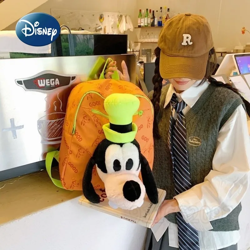 Disney Goofy's New Fashion Doll Backpack Cartoon Children's Schoolbag Large Capacity Doll Fashion Casual Children's Backpack