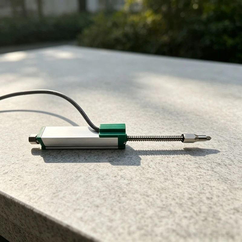 Spring Return Linear Displacement Sensor 10mm-200mm Analog Linear Potentiometer Self-Reset Electronic Ruler Industrial Measuring