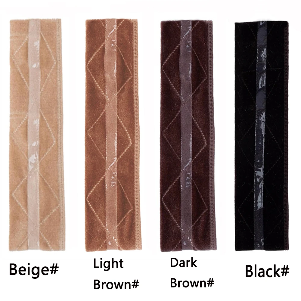 

elastic bands with silicone added for wearing under lace wigs