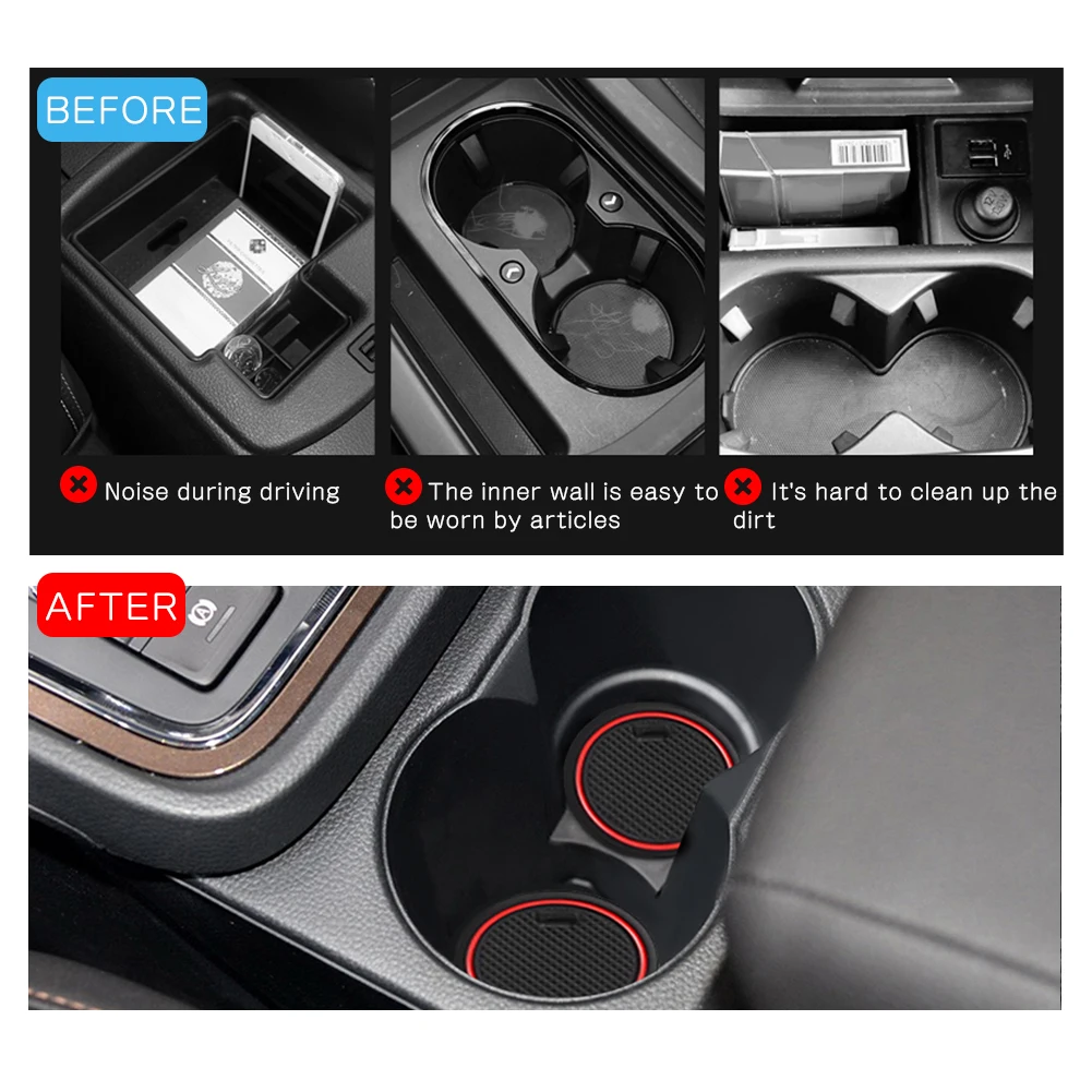 For VW Up / Skoda Citigo / Seat Mii 2013-2021 Car Door Groove Mat Anti-slip Slot Pad Auto Interior For VW UP Accessories 2023