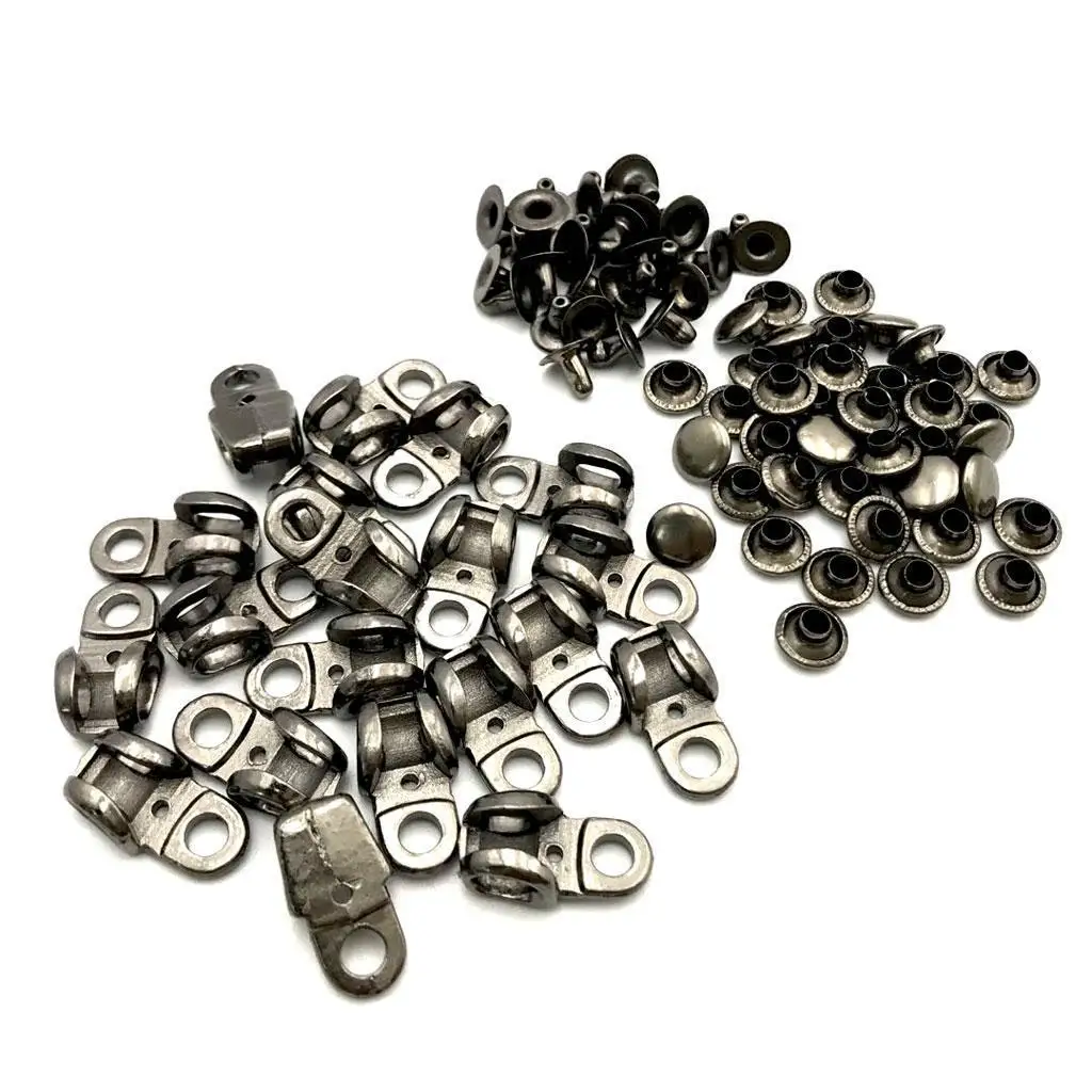 Boots Lace Hooks Alloy Fittings Heavy Duty Shoelace Buckles Shoes Repair Accessory for Hiking Boot Upgrade