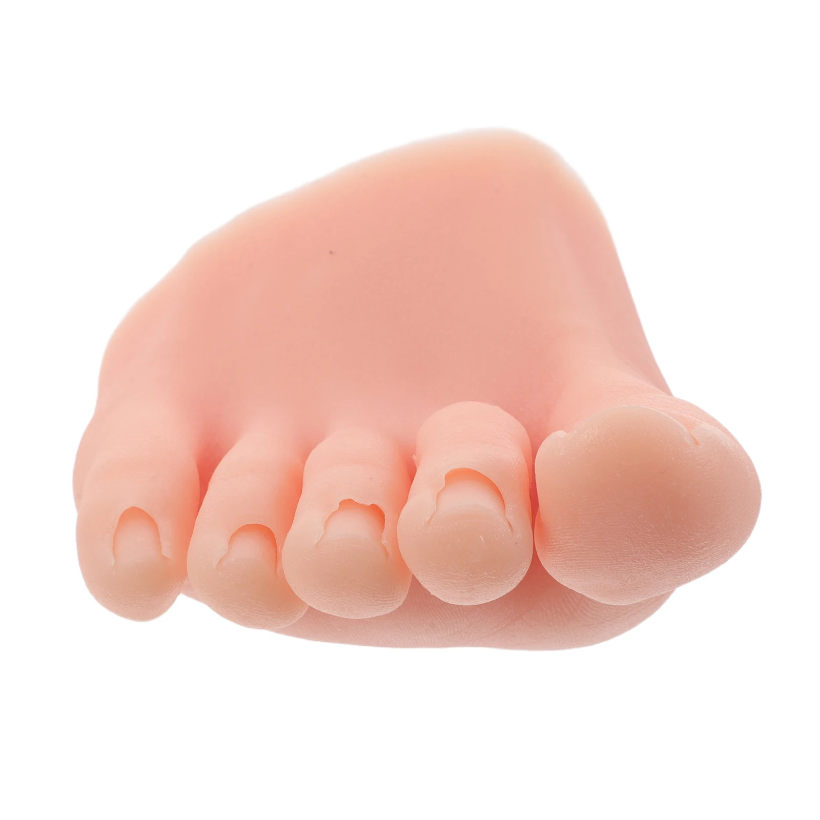 

Manicure Practice Foot Mold Fake Half for Pedicure Tool Nail Tips Art Silica Gel Mannequin Nails