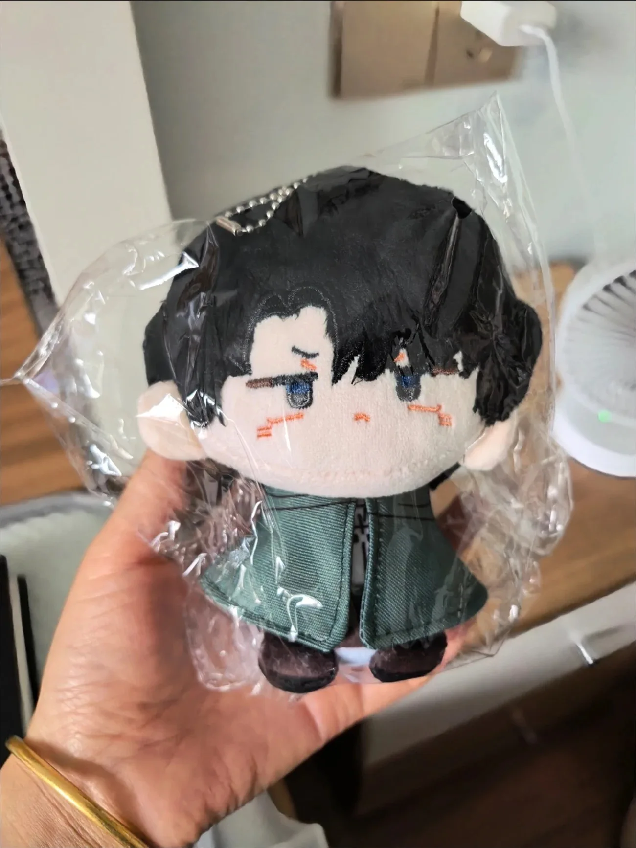 Attacco caldo su Titano Levi Ackerman Mikasa Ackerman Figura carina Peluche Ripiene di cotone Bambola Zaino Ciondolo Ragazzo Ragazza Giocattoli Regalo