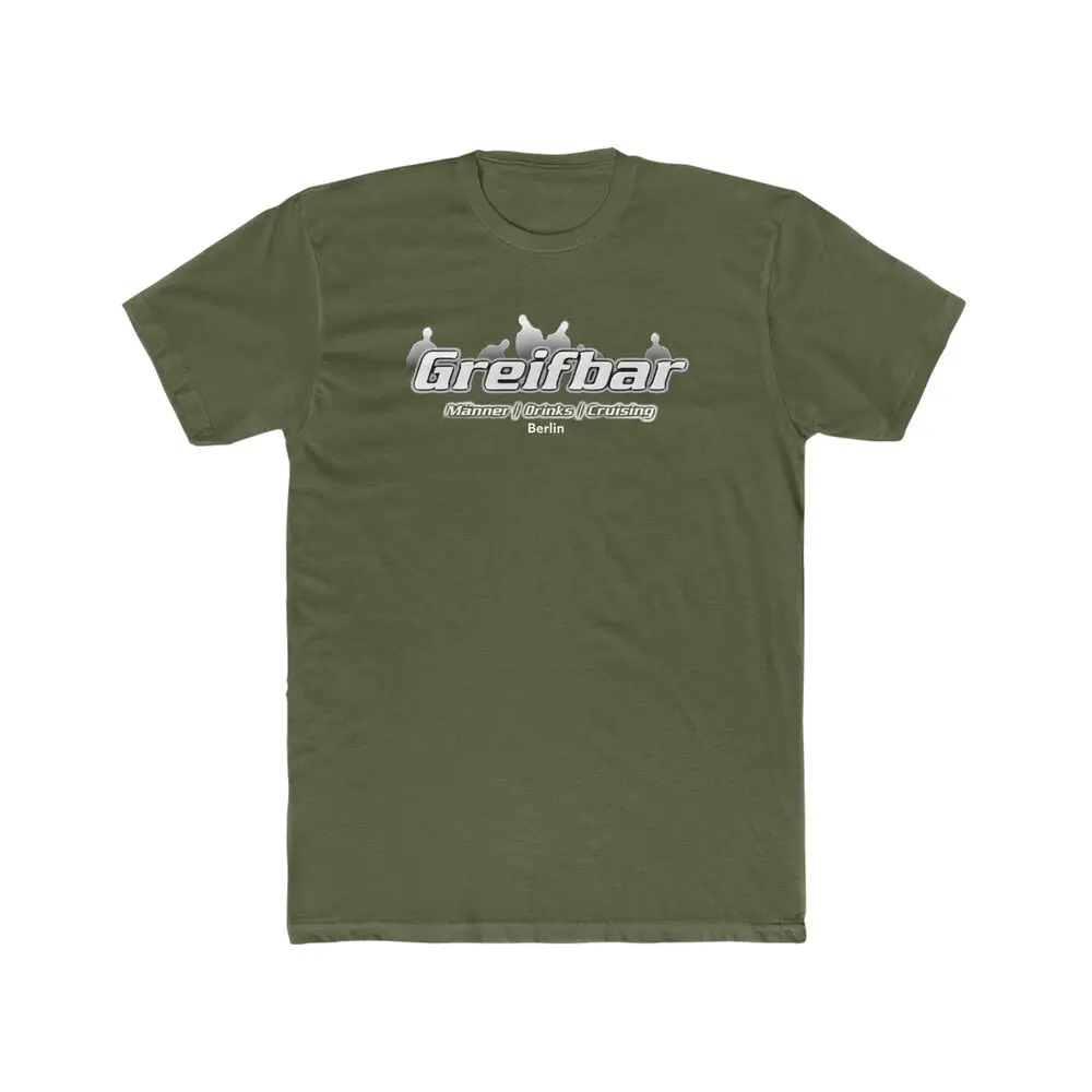 GREIFBAR BERLIN Gay Leather Bar Men's Cotton Crew Tee