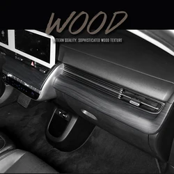 LHD Car Dashboard Cover For Hyundai IONIQ 5 Wood Grain Style Console Desk Panel Trim Protective Covers