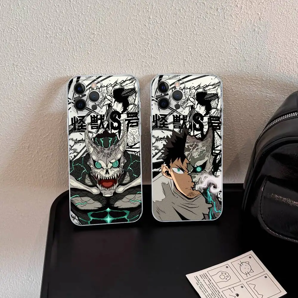 

Kaiju No. 8 Anime Fashion Transparent Soft Phone Case For iPhone 15 12 14 16 17 13 Plus 11 Pro Max 13 Pro