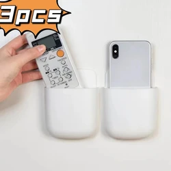 Rack di stoccaggio per telecomando senza fori da 1 pezzo per articoli per la casa Scatola di immagazzinaggio per linea di telecomando a parete per soggiorno camera da letto