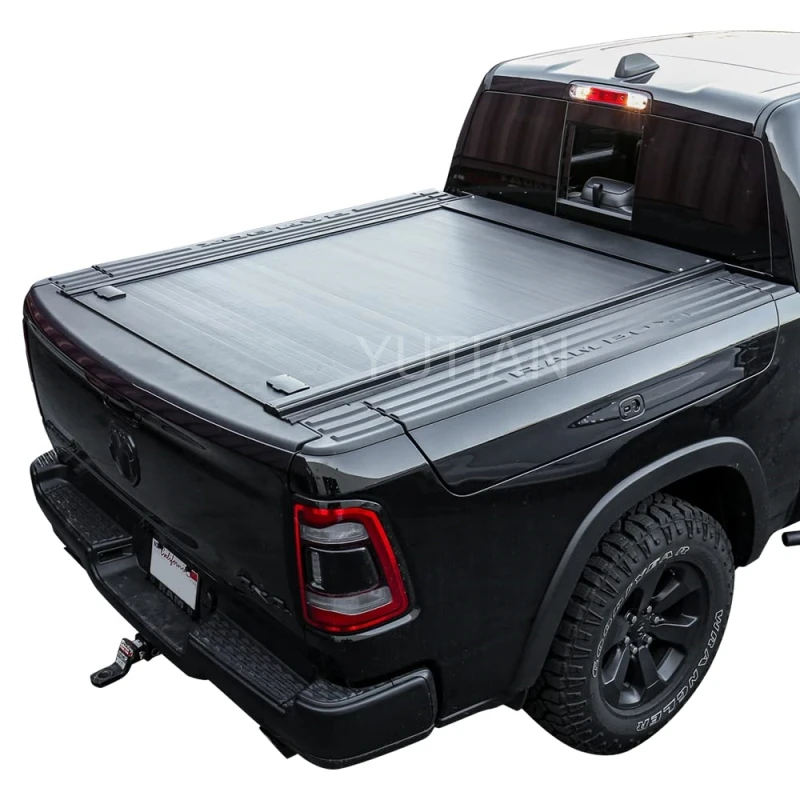 

Retractable Hard Tonneau Cover for 2009-2019 Dodge Ram 1500 with Rambox 5'7" Bed Aluminum Low Profile Waterproof