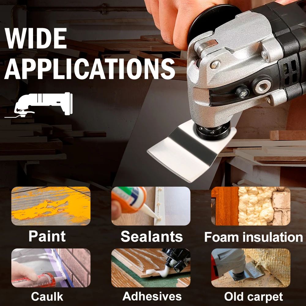 Xcan 1pc lâmina de serra multiferramenta de aço inoxidável 50mm mudança rápida lâminas de raspagem para oscilação multi ferramenta acessórios da ferramenta elétrica