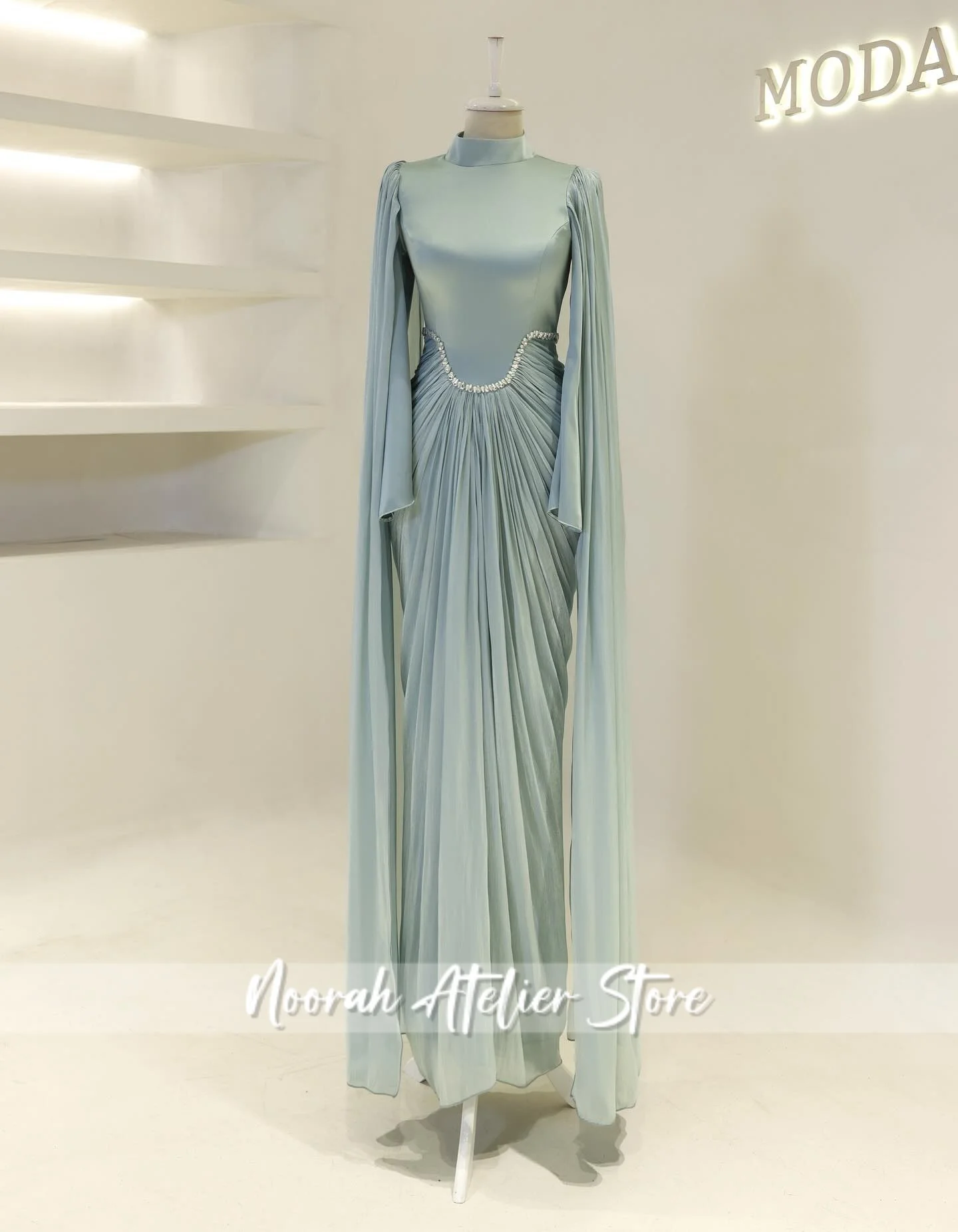 

Новые мусульманские роскошные исламские вечерние платья с длинными рукавами 2025, женское длинное вечернее платье с баской فساتين سهرة по индивидуальному заказу