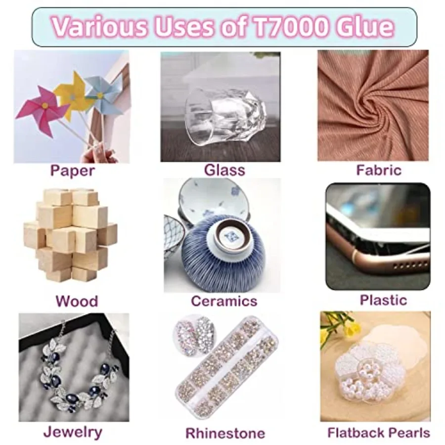 T-7000 15ml Super, Glass, Fabric, Craft, Adhesive, Puzzle, Glue Suitable for Repair Multipurpose High Performance Industrial Gl