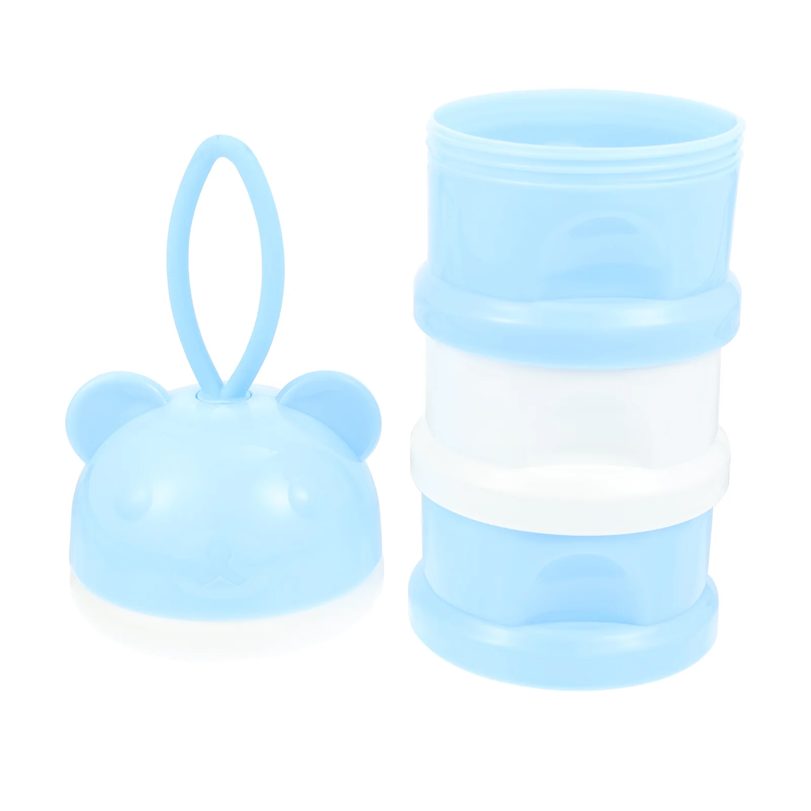 3 Grid Milk Powder Box Dispenser Three-layer Case Baby Feeding Container Layers Boxes Cartoon Holder Rice Flour