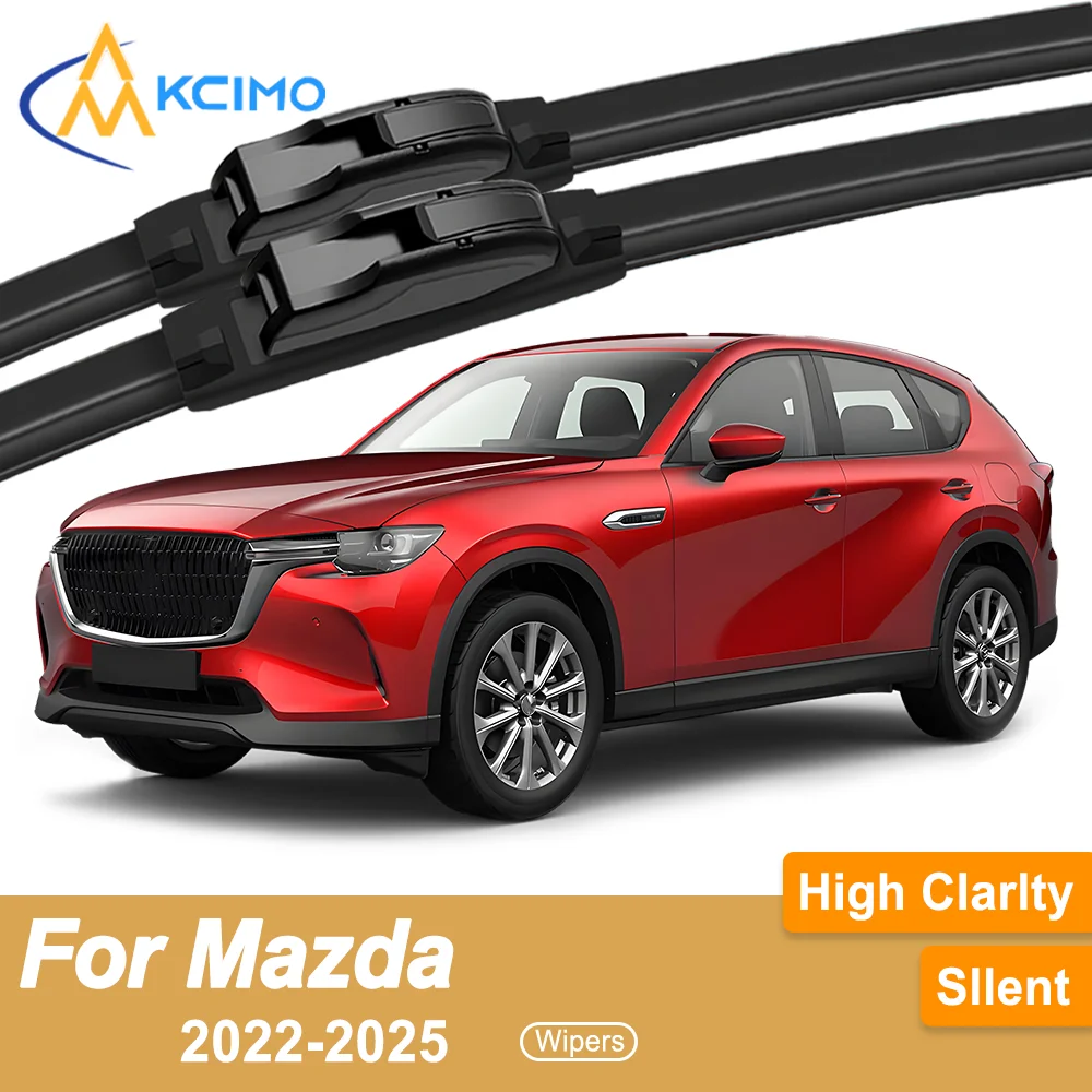

Premium Rubber Durable Silent Windshield Wiper Blades 2pcs for Mazda CX-60 KH 2022-2025 Front Wiper Blades Set