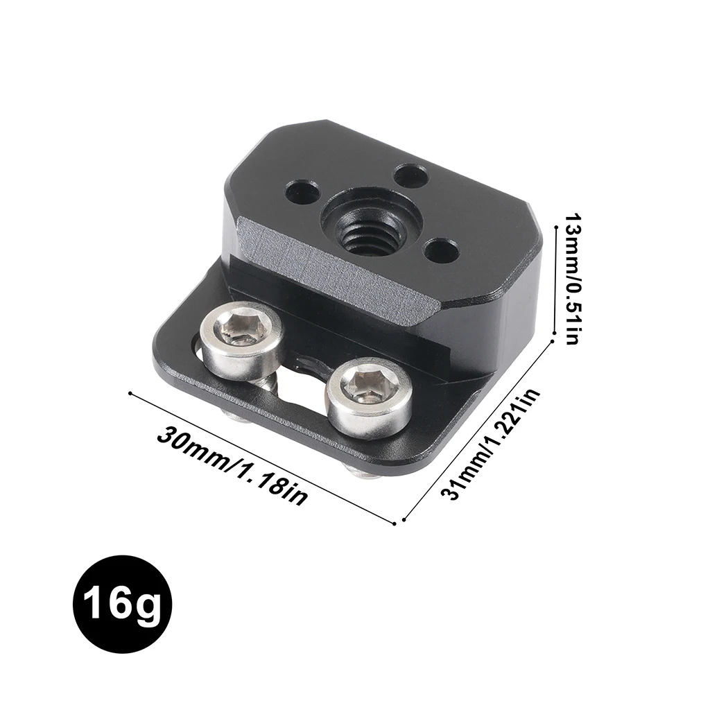 Erweiterungs-Slider mit 1/4-Zoll-Schraube, NATO-Schiene, Kamera-Gleitplatte, Schnellverschluss-Halterung für DSLR-Monitor, Batteriegriff und Rigging-System – Detail 9