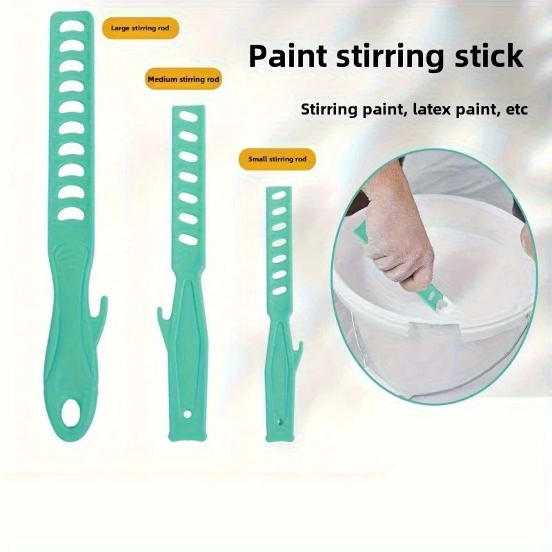 1pcs Silicone Manual Paint Stirrer Non-Powered Anti-Slip Latex Acrylic Mixer, Ergonomic Handle, Reusable Washable
