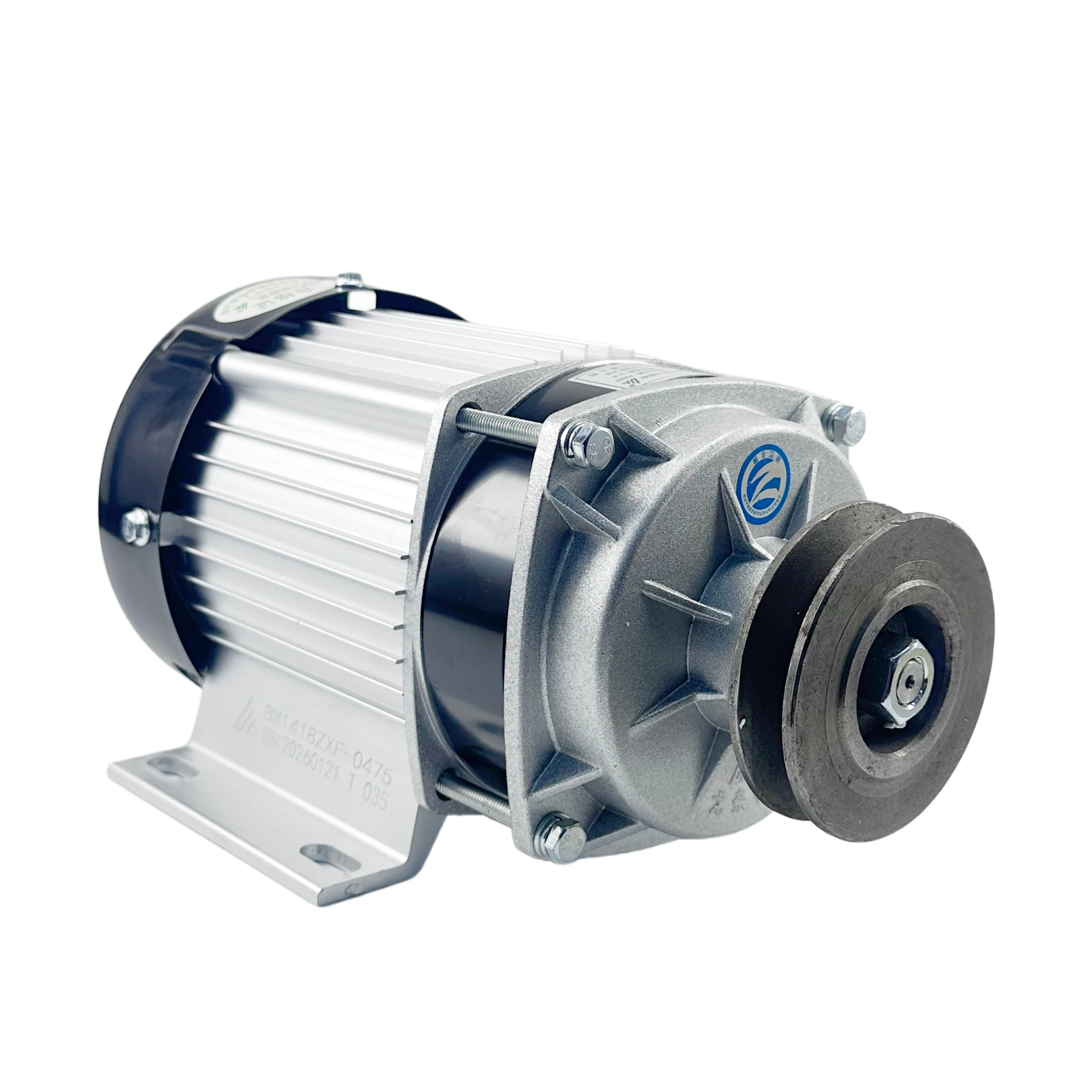750W DC 48V / 60V DC Gear Brushless Motor With Belt Pulley, BLDC. Direct Current Permanent Magnet Brushless MotorBM1418ZXF