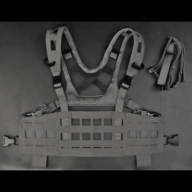 جهاز الصدر للمغامرة | منصة تروس متوافقة مع MOLLE، تصميم SPC خفيف الوزن | للأنشطة الخارجية جهاز الصدر #3