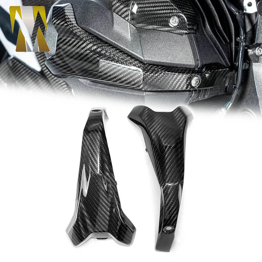

Motorcycle Compatible with BMW R1300GS R1300 GS 2023-2025 Real Carbon Fiber Engine Guard Cylinder Head Cover Protector Kit