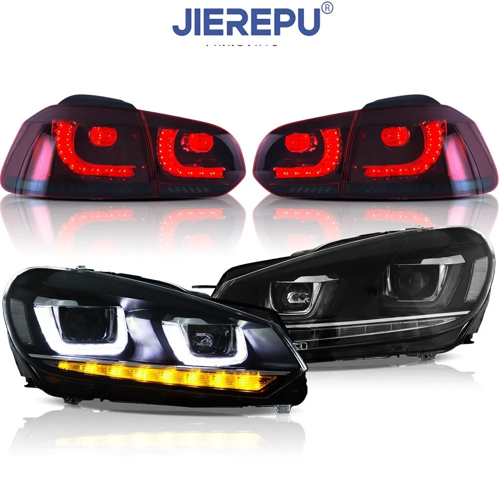 

1Pair Turn Signal W/Sequential For VOLKSWAGEN Golf6 MK6 2010-2014 Vland LED Headlights+Tail Lights