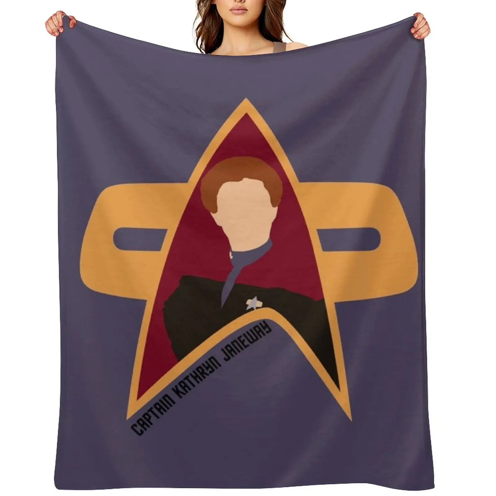 Captain Kathryn Janeway - Star Trek, Voyager Throw Blanket Sofa Throw Luxury Throw Bed covers for babies Blankets