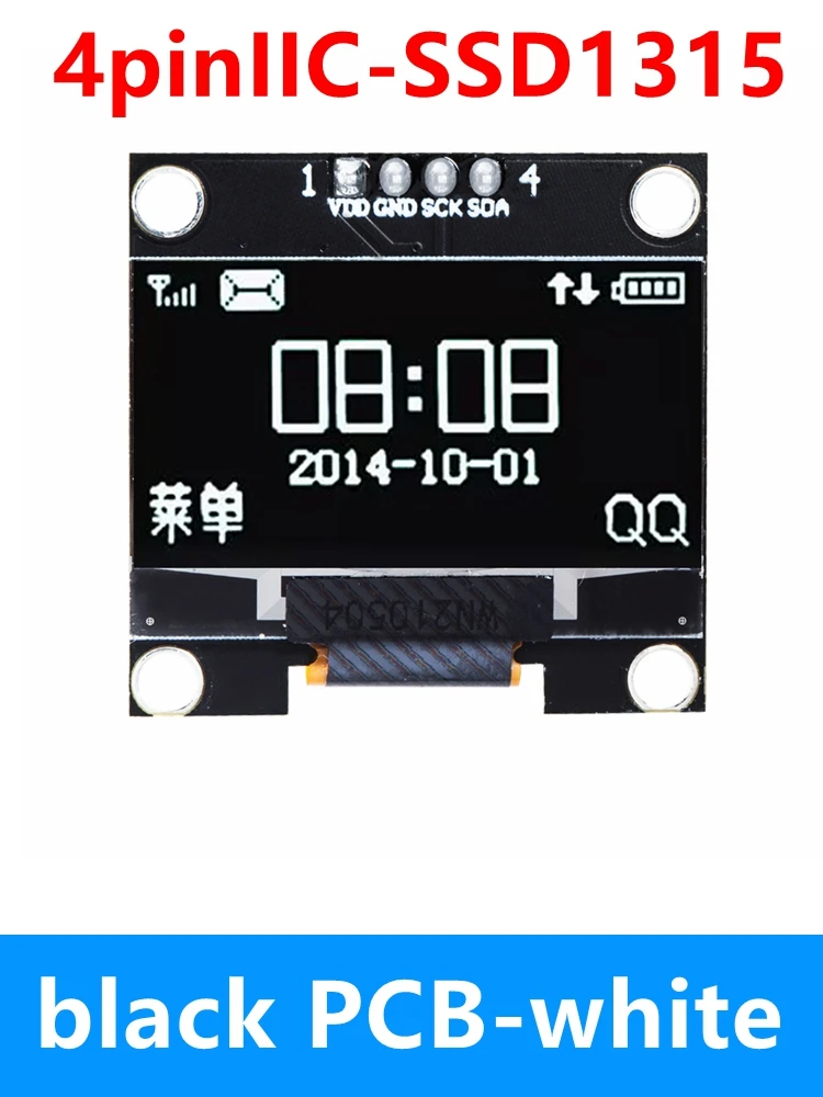 3x 0,91 Zoll I2C OLED Display – 128x32, Weiß, 3,3-5V, Für Arduino, ESP, Raspberry Pi