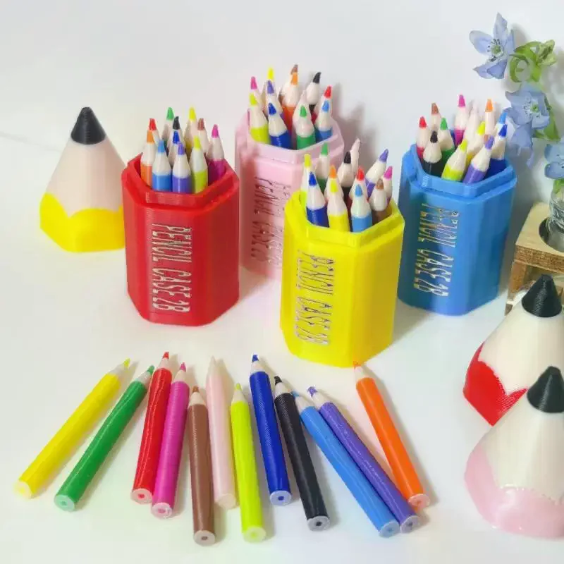 10/12 pièces enfant semblant jouer jouet maison de poupée Miniature stylo de couleur Mini crayon fournitures scolaires modèle maison de poupée accessoires