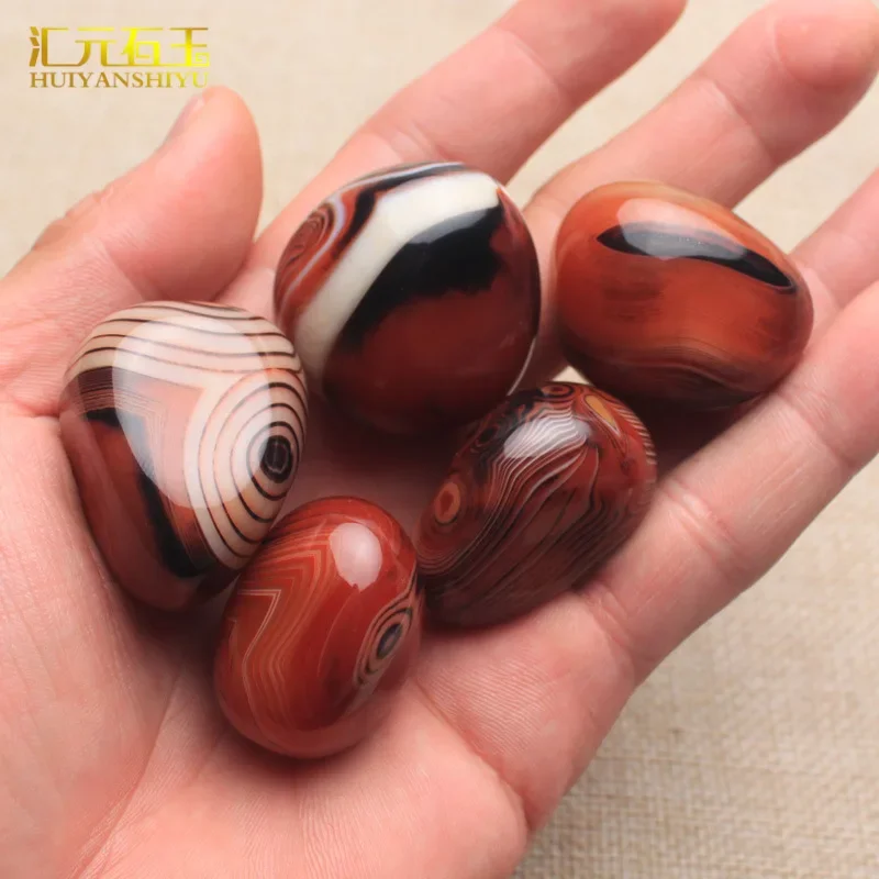 Silk Agate Rough Stone Hand Handle No Carving Rough Stone Hand Grab Silk Agate Play