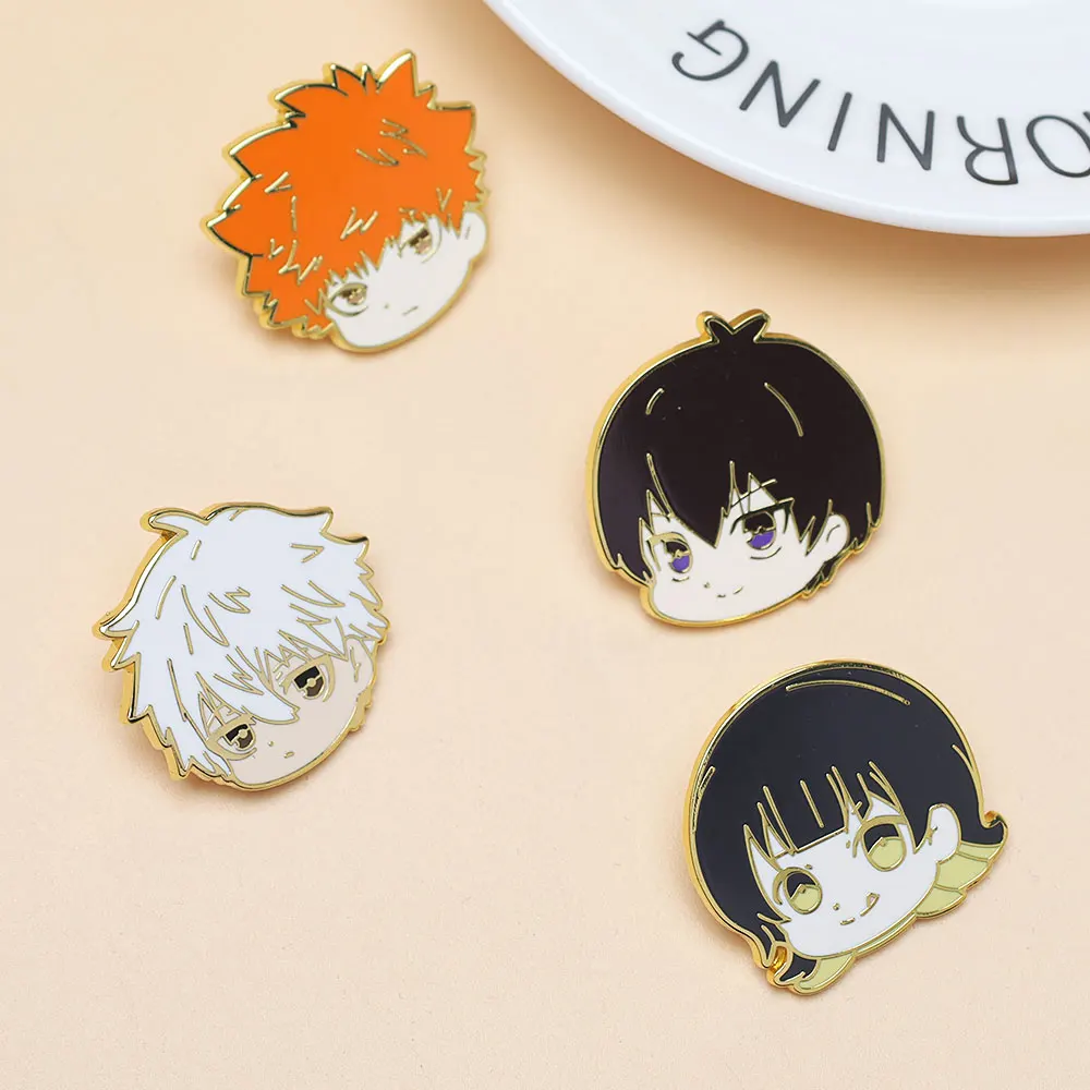 BLUE LOCK Anime Hard Enamel Brooch Cool Avatar Pins Clothing Backpack Lapel Badges Fashion Jewelry Accessories For Friends Gifts