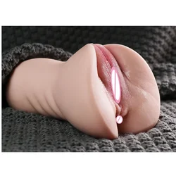 18+ Realistic Vagina Masturbator Cup Skin Pocket Pussy Male Masturbator Anal Oral  Cup Adult Sex Toys for Men Masturbation XXX