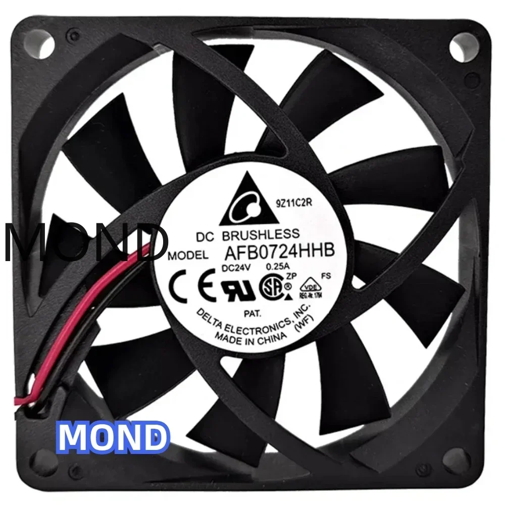 

Delta AFB0724HHB Inverter Cooling Fan 7CM 7015 DC 24V 0.25A CPU Power Supply Cooler Fan