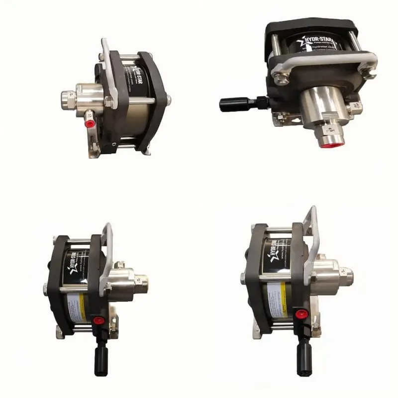 Air Driven Liquid Pump Max 1600psi High Pressure Pneumatic Driven Machine Tool Hydraulic Clamping Piston Structure Pump