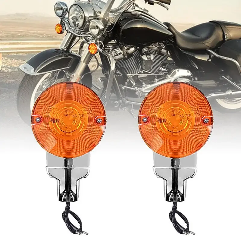 

Универсальная светодиодная фара-поворотник 3-1/4 дюйма для мотоциклов Touring, Electra Glide, Road King, янтарный свет