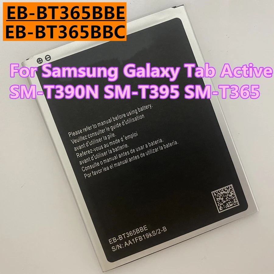 New EB-BT365BBC EB-BT365BBE 4450mAh for Samsung Galaxy Tab Active 2 8.0 SM-T390N SM-T390 SM-T395 SM-T365 SM-T360 4G Battery