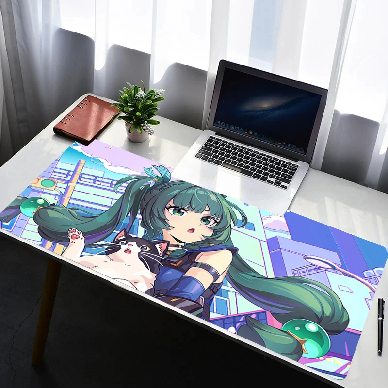 Mouse Pad Computer Gaming Accessories HD Mousepad Rubber Extended Desk Mat Laptop Z-zenless Zone Zero Qingyi Gamer Keyboard Pad