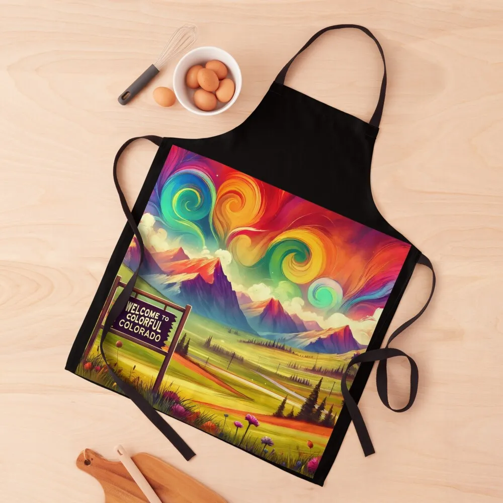 

Welcome to Colorful Colorado Apron professional hairdressing Chef Uniform For Men Apron