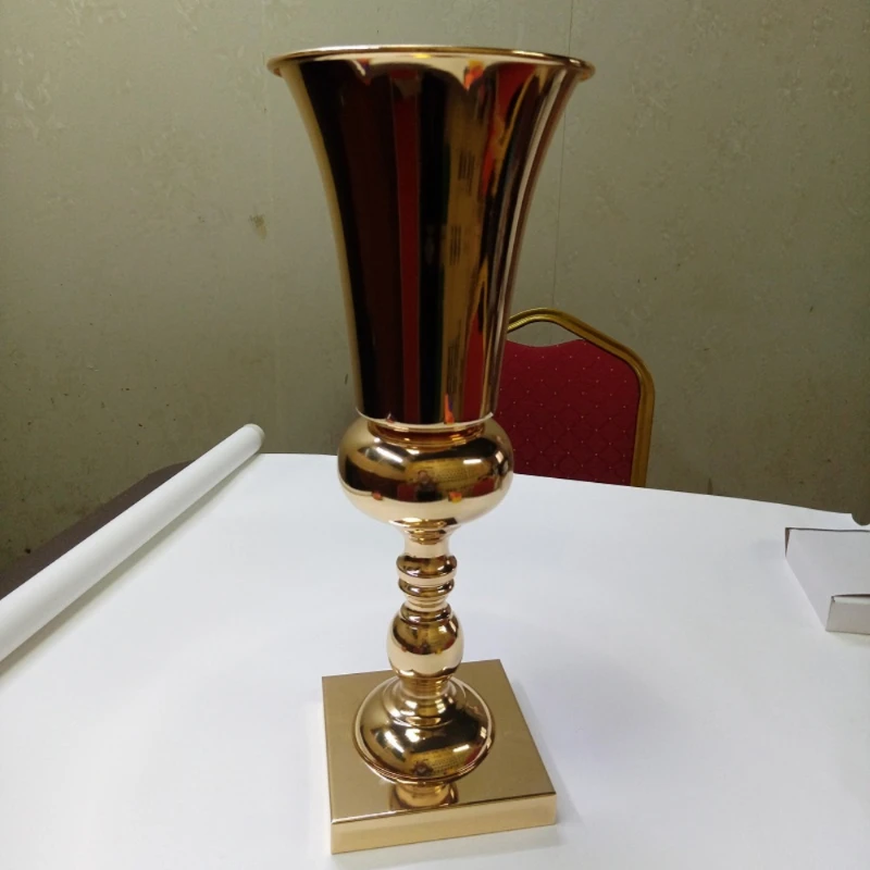 

Золотая Свадебная ваза, украшение стола, день рождения, День Святого Валентина, Рождество, день рождения, 1 шт.