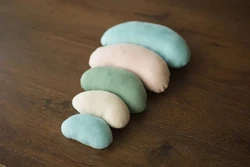 Baby photo prop Newborn Filled Posing Beans 5pcs, Contoured Posing Beans Pillows,Newborn Posing Pillows, Newborn posing bean bag