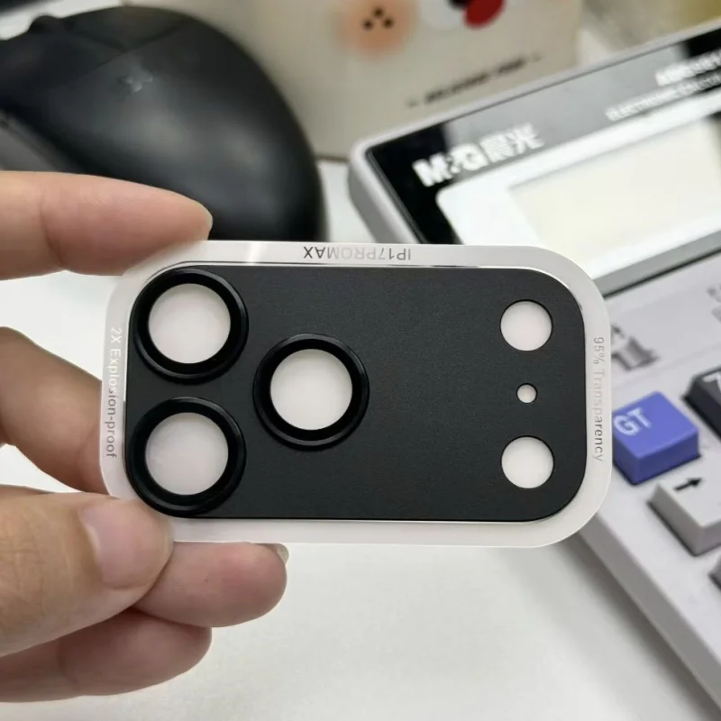 Folia ochronna na obiektyw aparatu iPhone 17 Pro Max, matowe szkło hartowane, zintegrowane szkło, folia ochronna na tylny aparat Apple 17 Pro