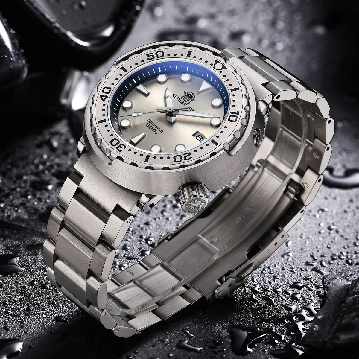 

ADDIESDIVE Luxury Tuna Men Watch Mechanical Watches NH35 Sapphire 300M Diving BGW9 Luminous 316L Stainless Steel Wristwatch