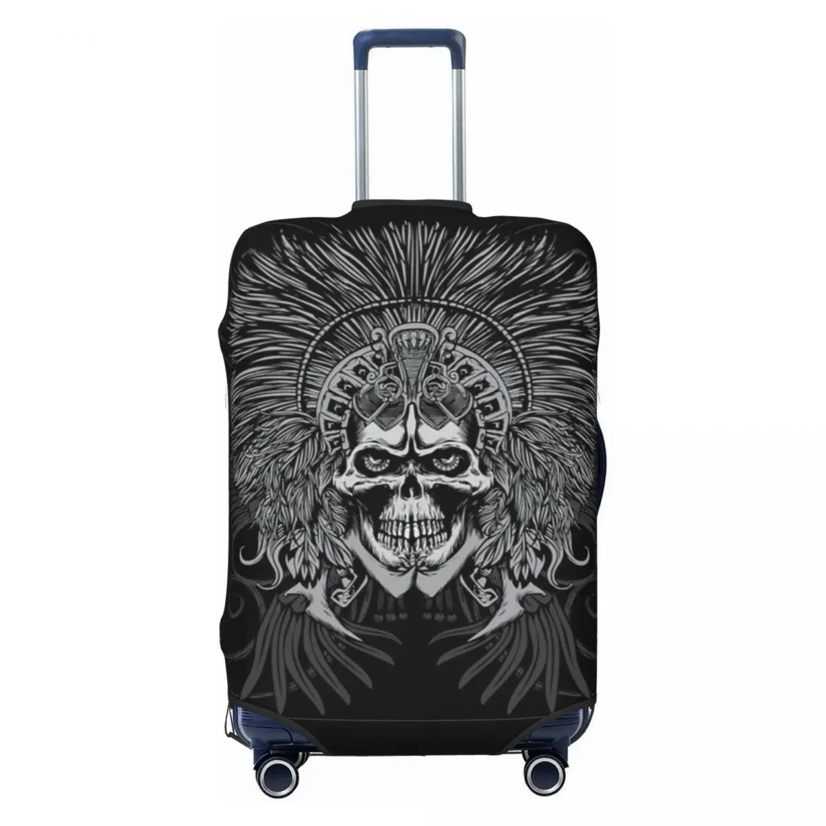 

AZTEC SKULL Print Luggage Protective Dust Covers Elastic Waterproof 18-32inch Suitcase Cover Travel Accessories